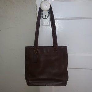 Brown buttery leather Coach bag